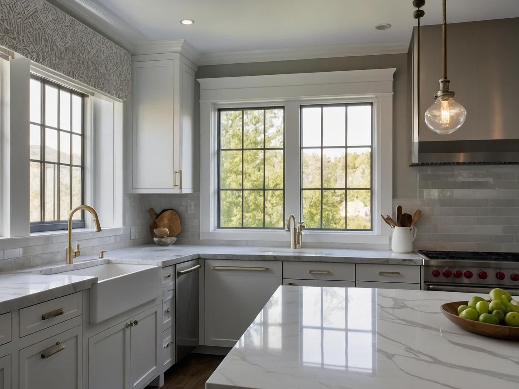 White & Light Wood Kitchen - Image 3
